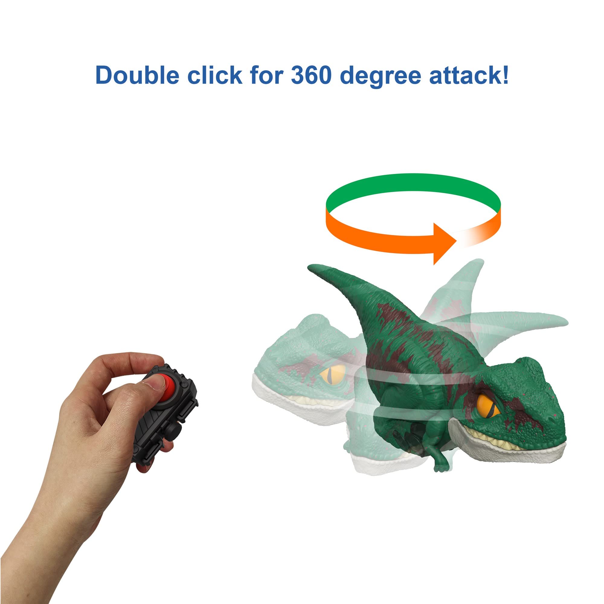 Mattel Velociraptor in motion demonstrates spins and sounds