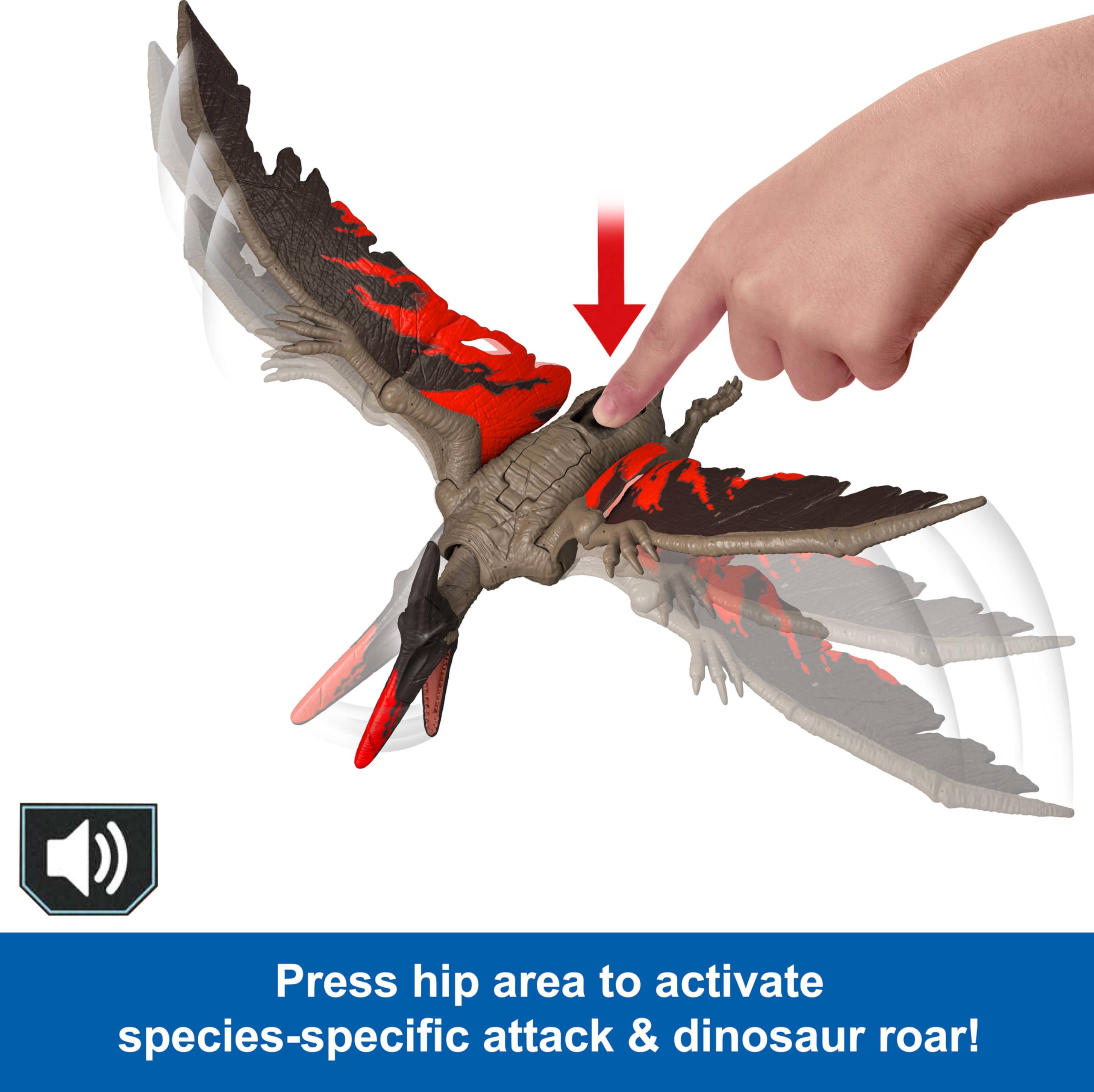 Mattel Jurassic World Wild Roar 11-inch figure sized for kids