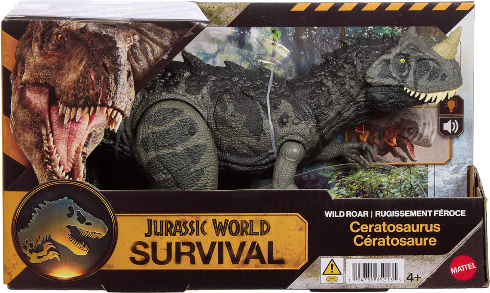 Digital play with the Jurassic World app expands the toy experience.