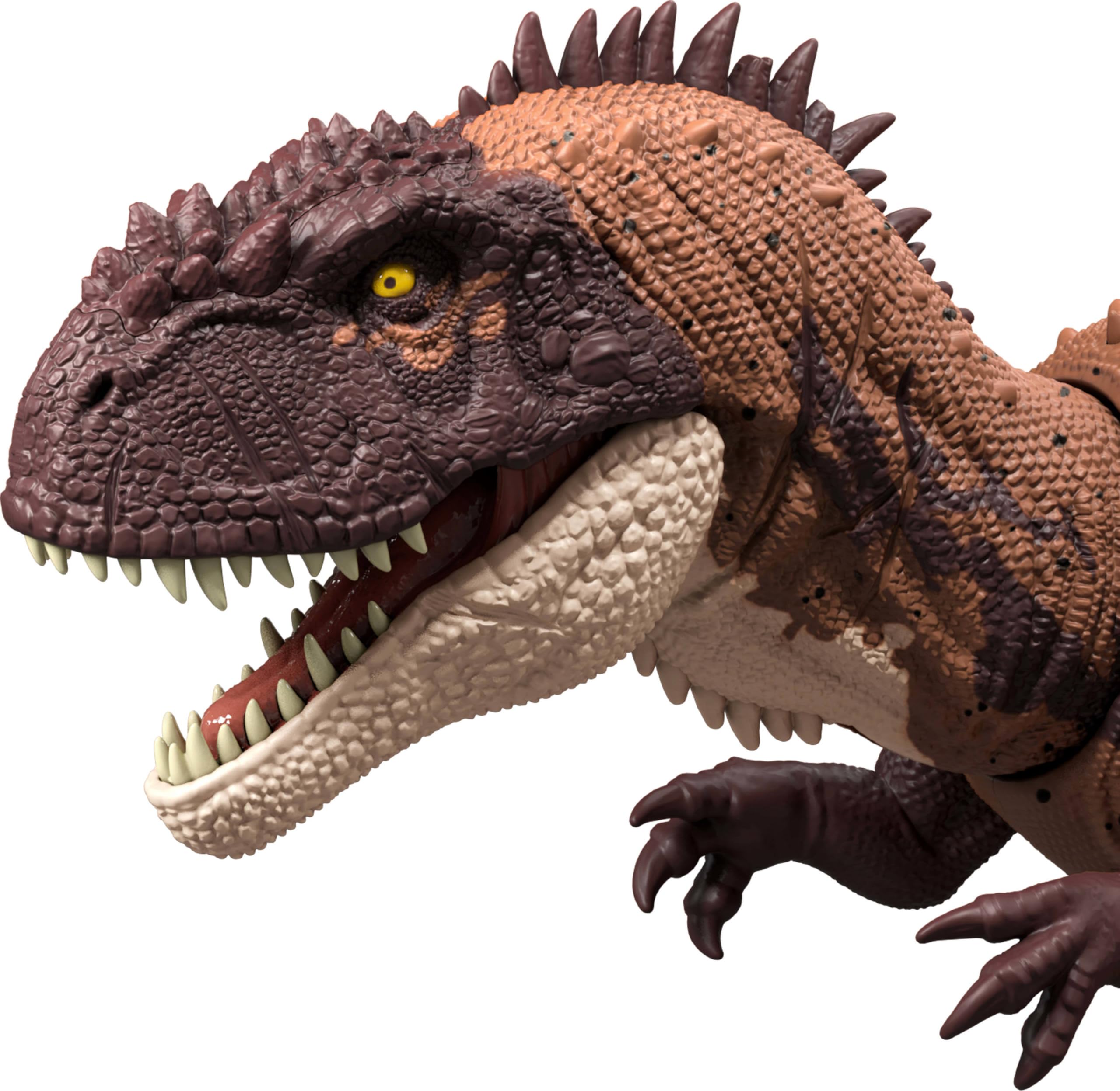 Mattel Jurassic World Wild Roar dinosaur app-tracking code enables AR activities.