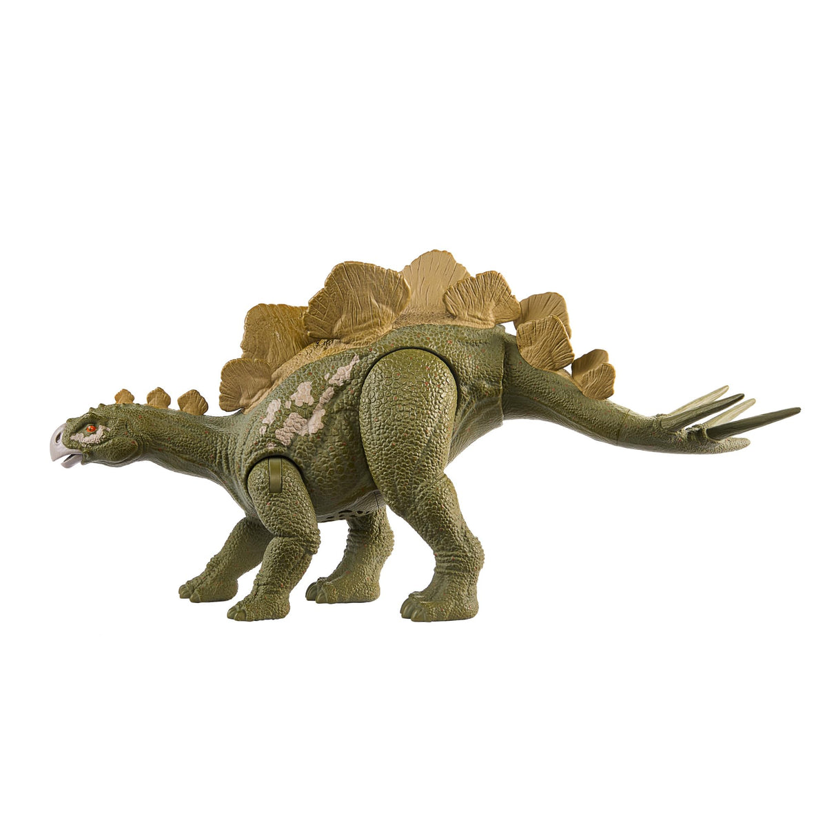 Mattel Jurassic World Wild Roar Hesperosaurus pose for dynamic display and poseability.