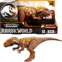 Mattel Jurassic World Wild Roar Megalosaurus attack motion for dynamic pretend play
