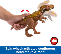 Mattel Jurassic World Wild Roar Megalosaurus movable joints enable realistic poses