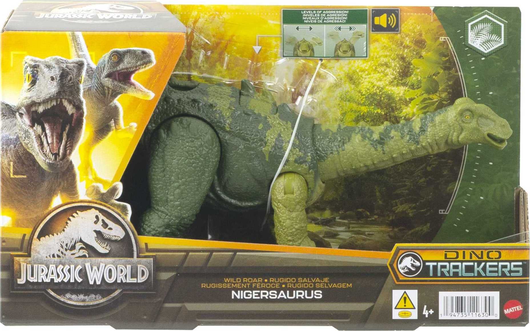 AR games and immersive play with the Jurassic World app and Wild Roar Nigersaurus