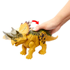 Mattel Jurassic World Wild Roar Regaliceratops includes a hidden Tracking Code for AR experiences.