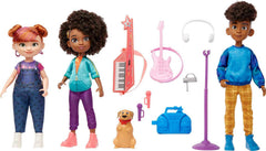 Mattel Karma's World Karma doll in a vibrant outfit for storytelling play.