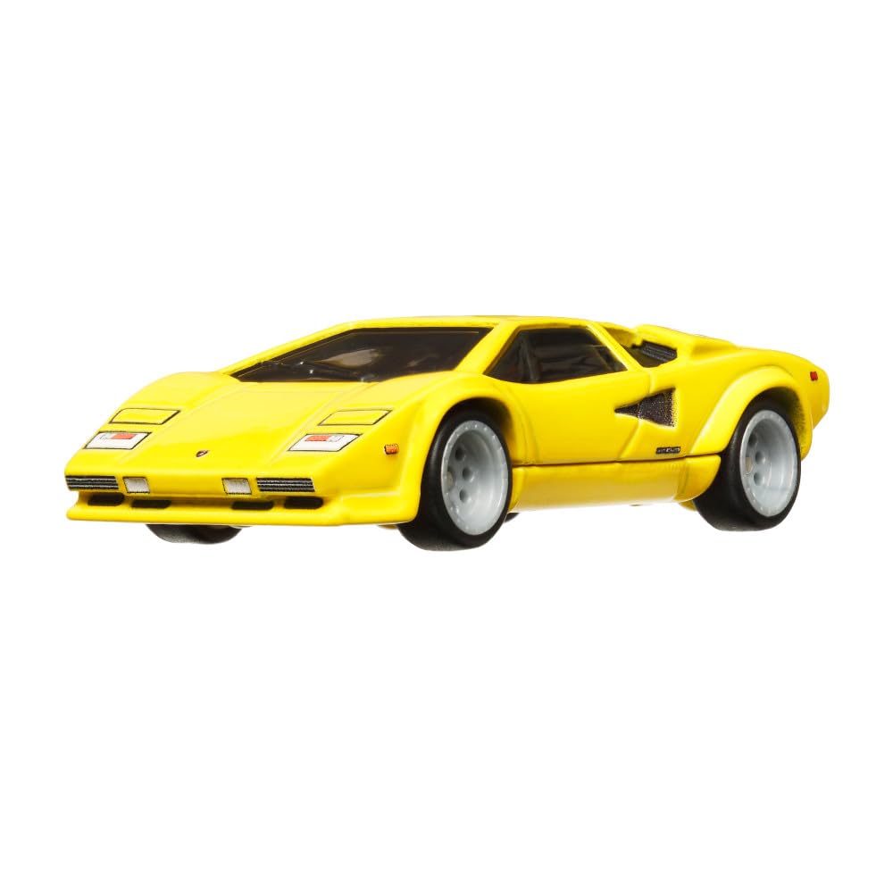 Mattel Lamborghini Countach Spettacolare side view highlights angular curves for collectors