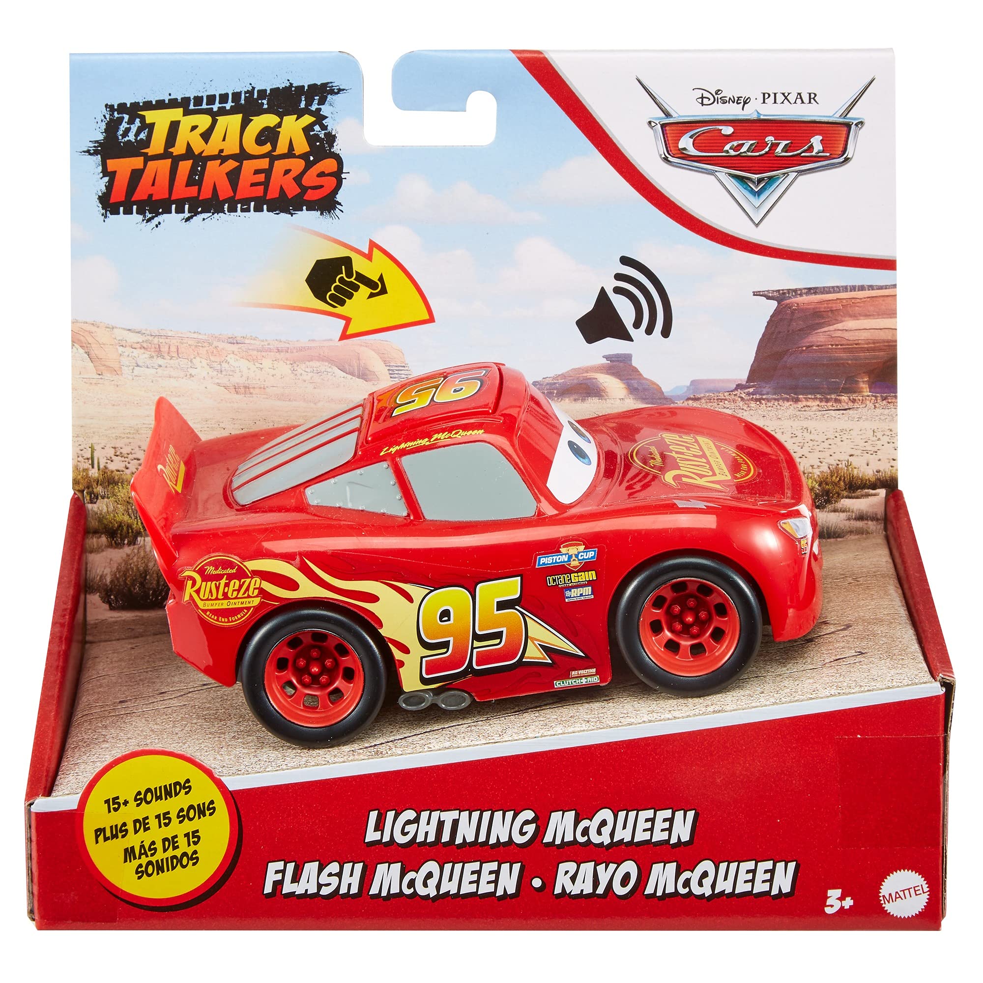 Compact, portable track-ready toy ideal for kids ages three and up.