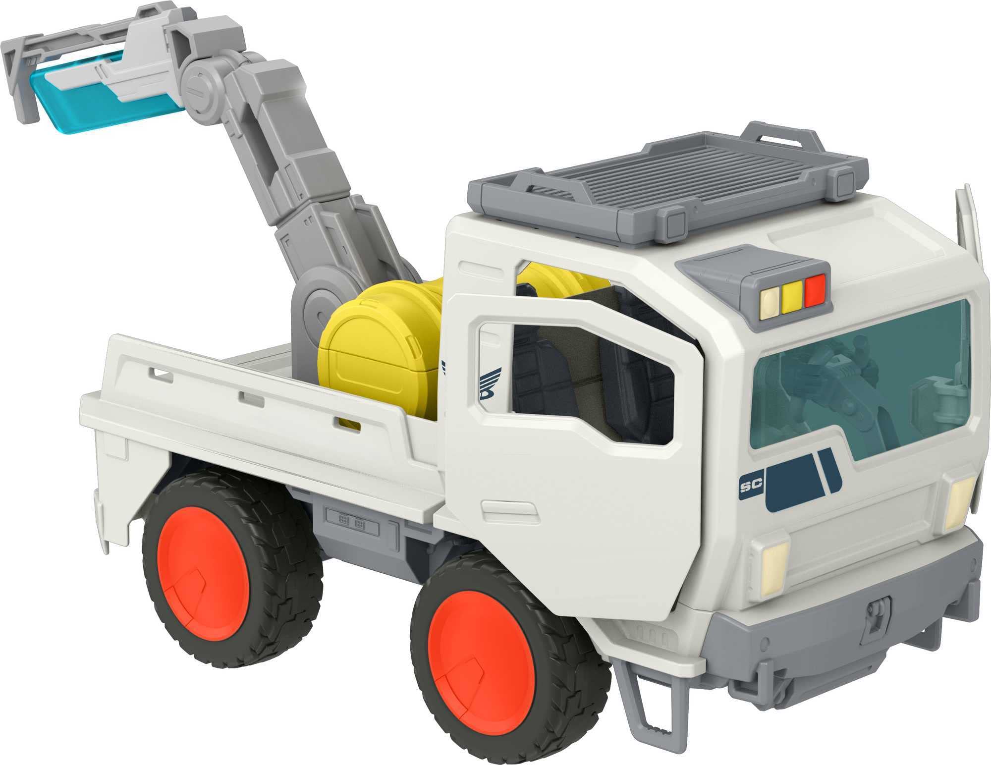 Mattel Lightyear Base Utility Vehicle built-in storage areas for gadget-ready adventures.