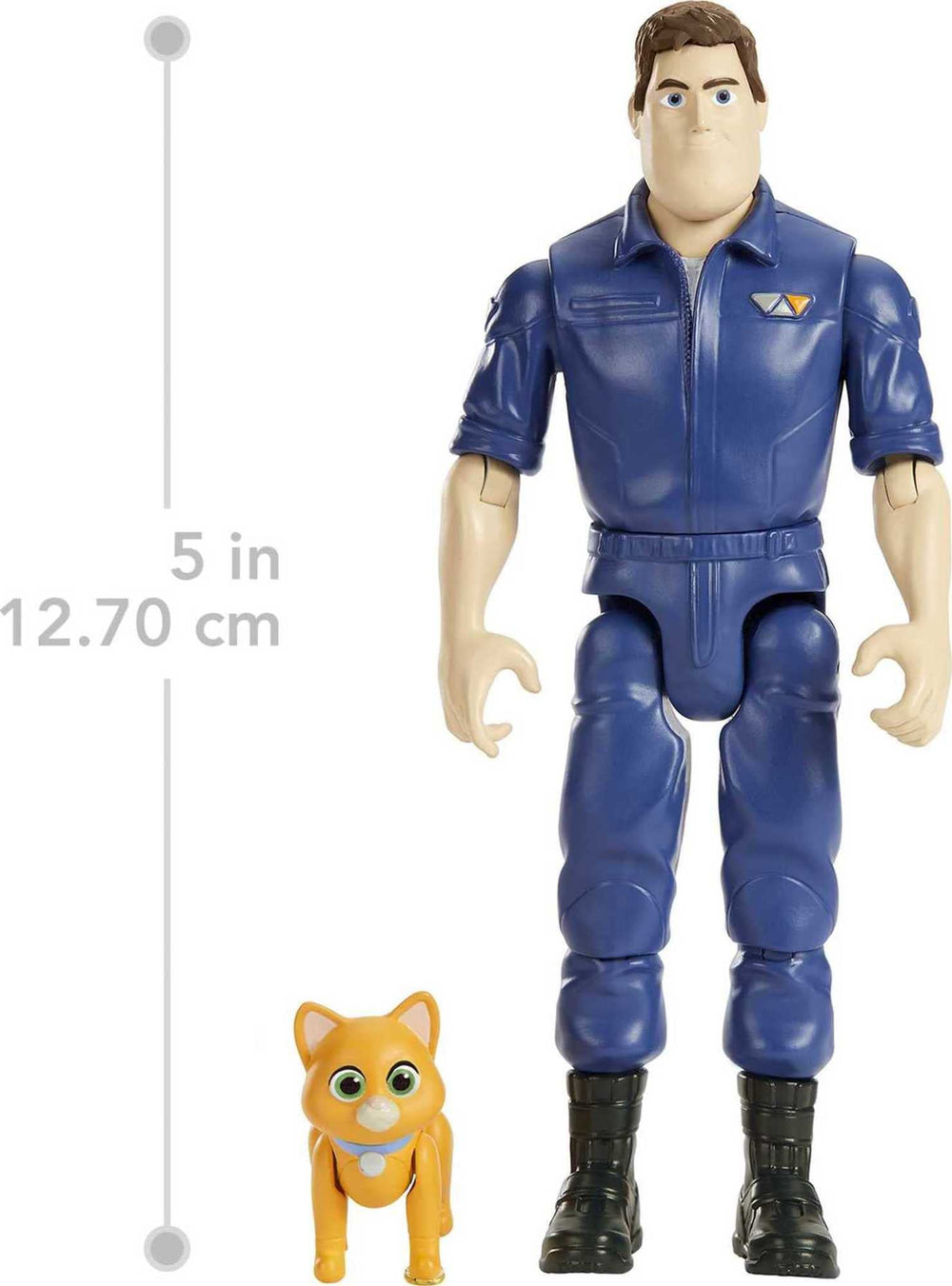 Mattel Lightyear Buzz figure closeup highlights authentic sculpting.
