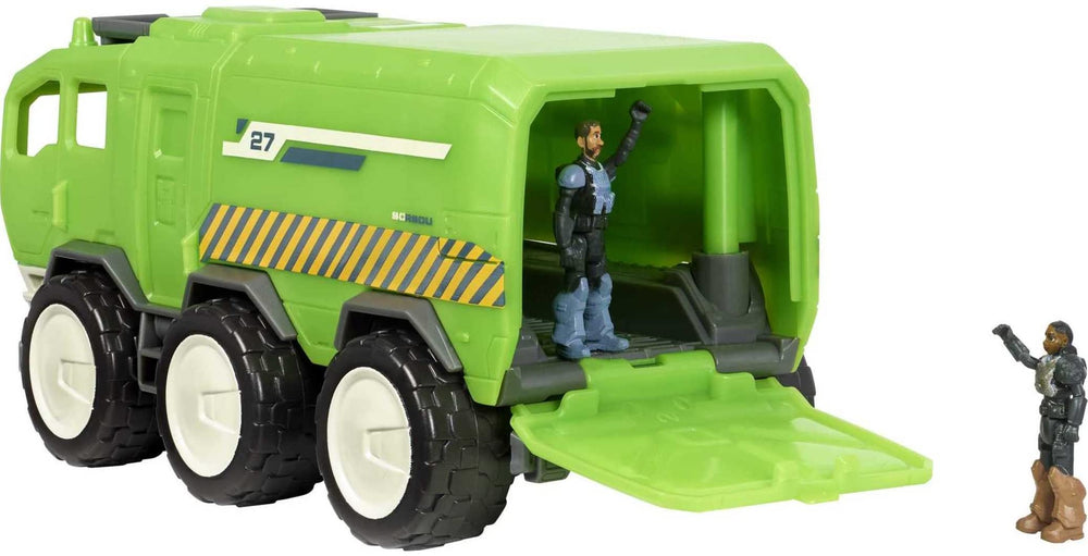 Mattel Lightyear boxed set showing included figures and vehicle.