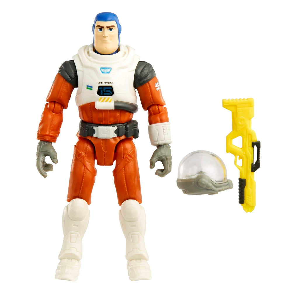 Mattel Buzz Lightyear XL-15 figure with removable helmet for dynamic posing.