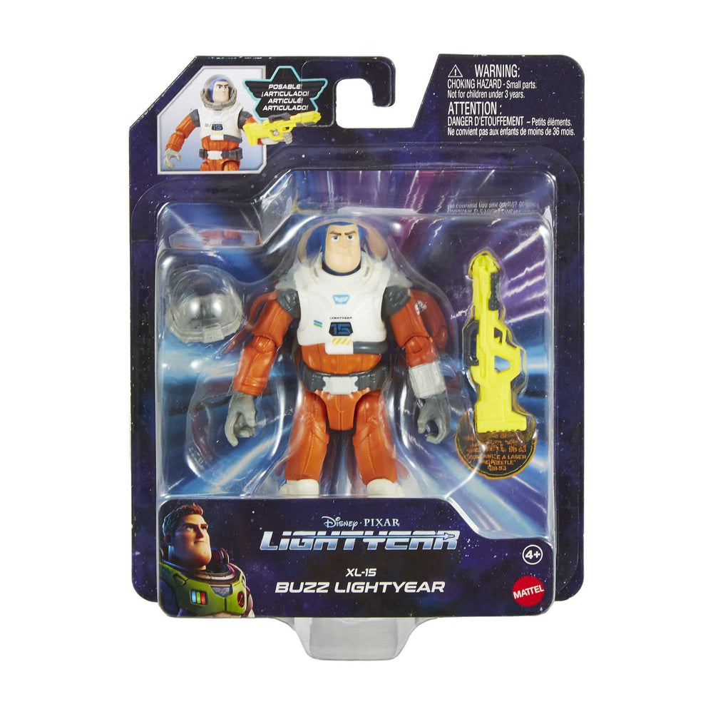 Mattel Lightyear collection display with Buzz and accessories.