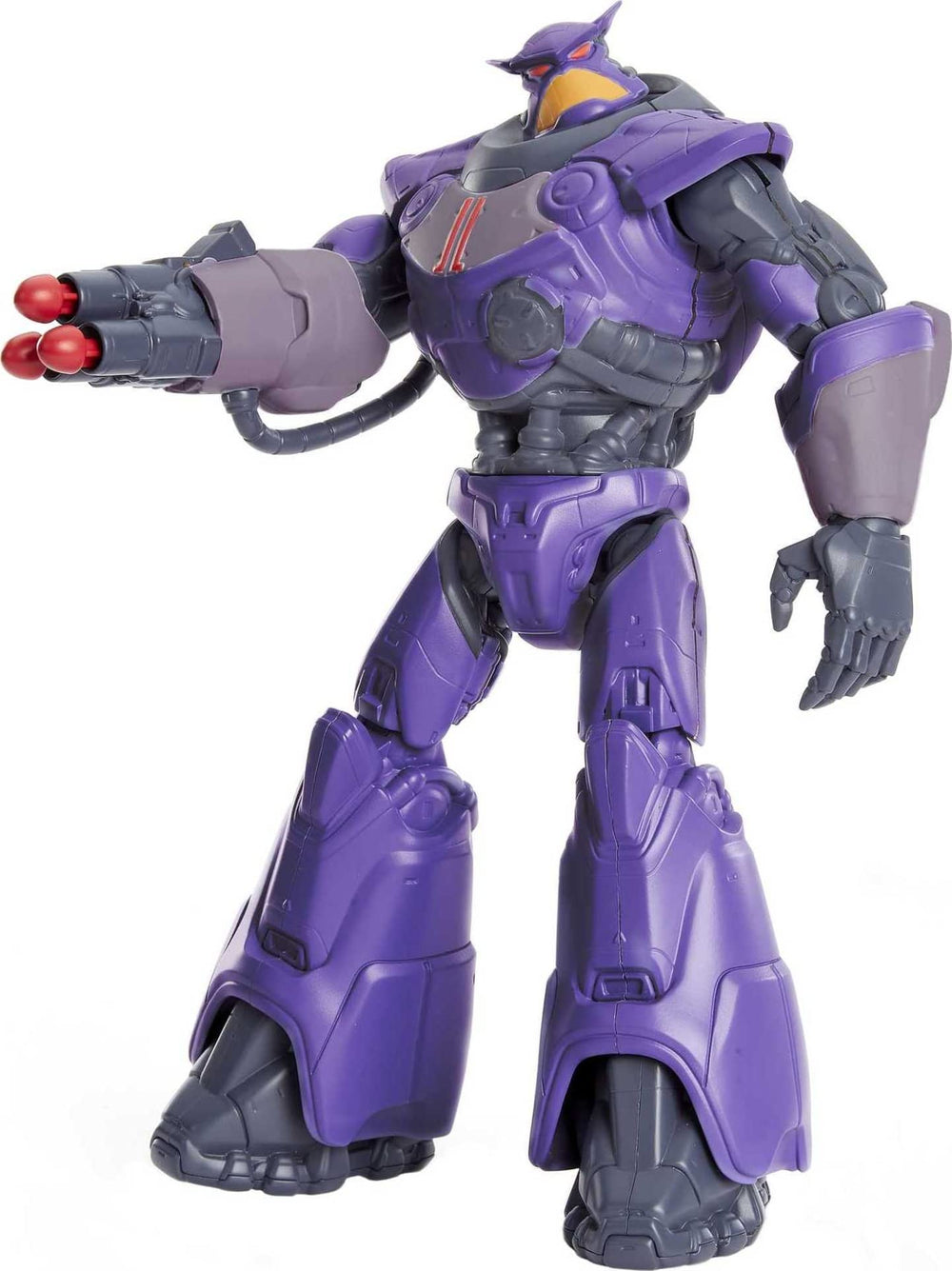 Mattel Lightyear Zurg figure front view, ideal for shelf display and dynamic play.