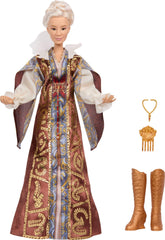 Mattel Madame Morrible brown boots complete the chic ensemble