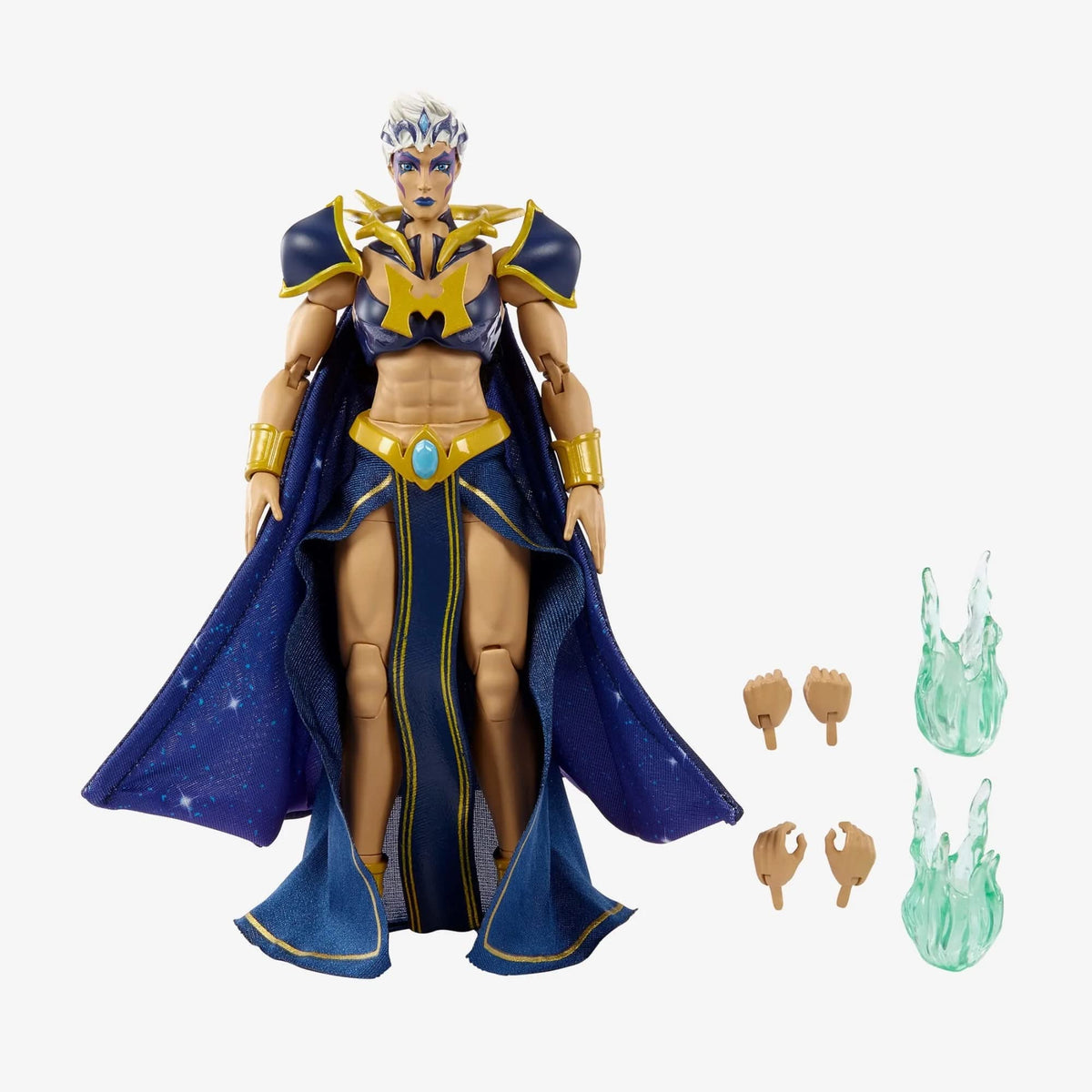 Mattel Masterverse Dark-Lyn Deluxe figure in dynamic front pose for display.