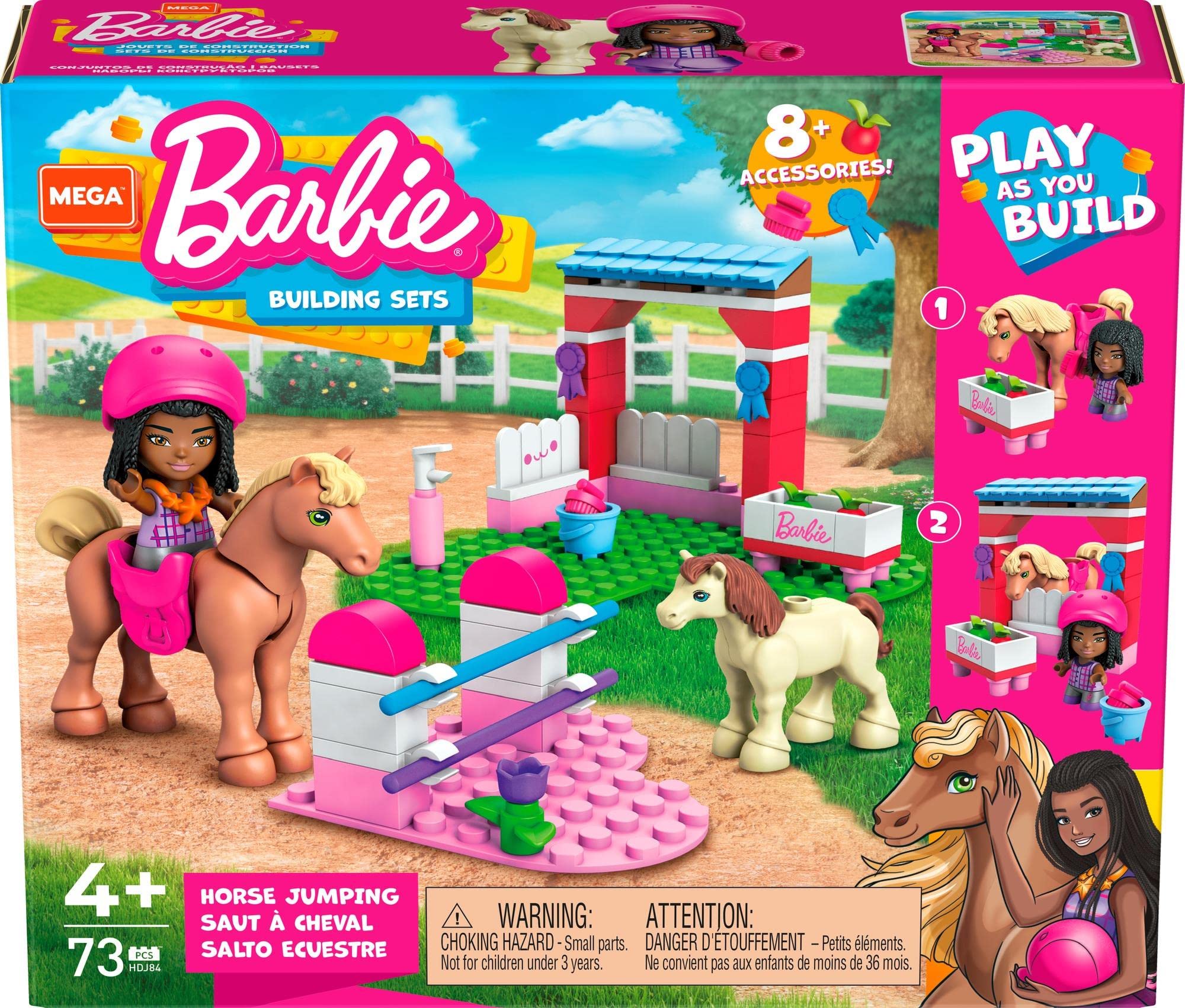 Mattel Mega Barbie pony ready for feeding and gentle storytelling play