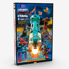 Mattel Mega Eternia Battleground Attak Trak image features rolling tracks for dynamic action.