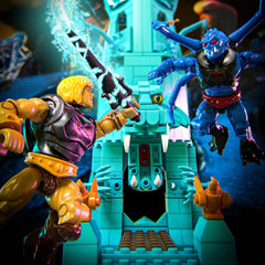 Mattel Mega Eternia Battleground Communications Station image supports signal-based play scenarios.