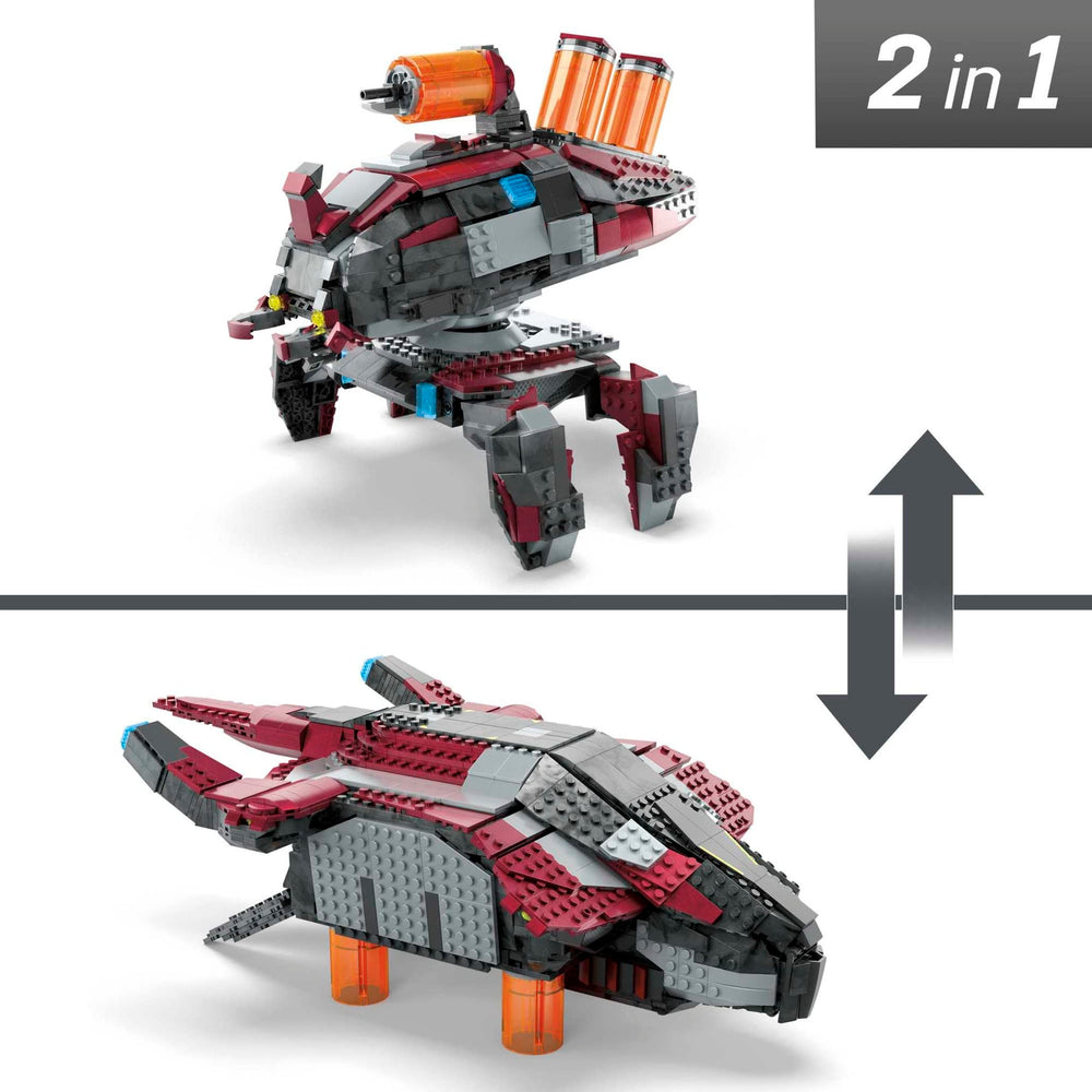 Mattel MEGA Halo Banished walker mode for big-battle display and action.