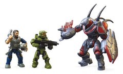 Mattel MEGA Halo micro figures Pilot with stands for display