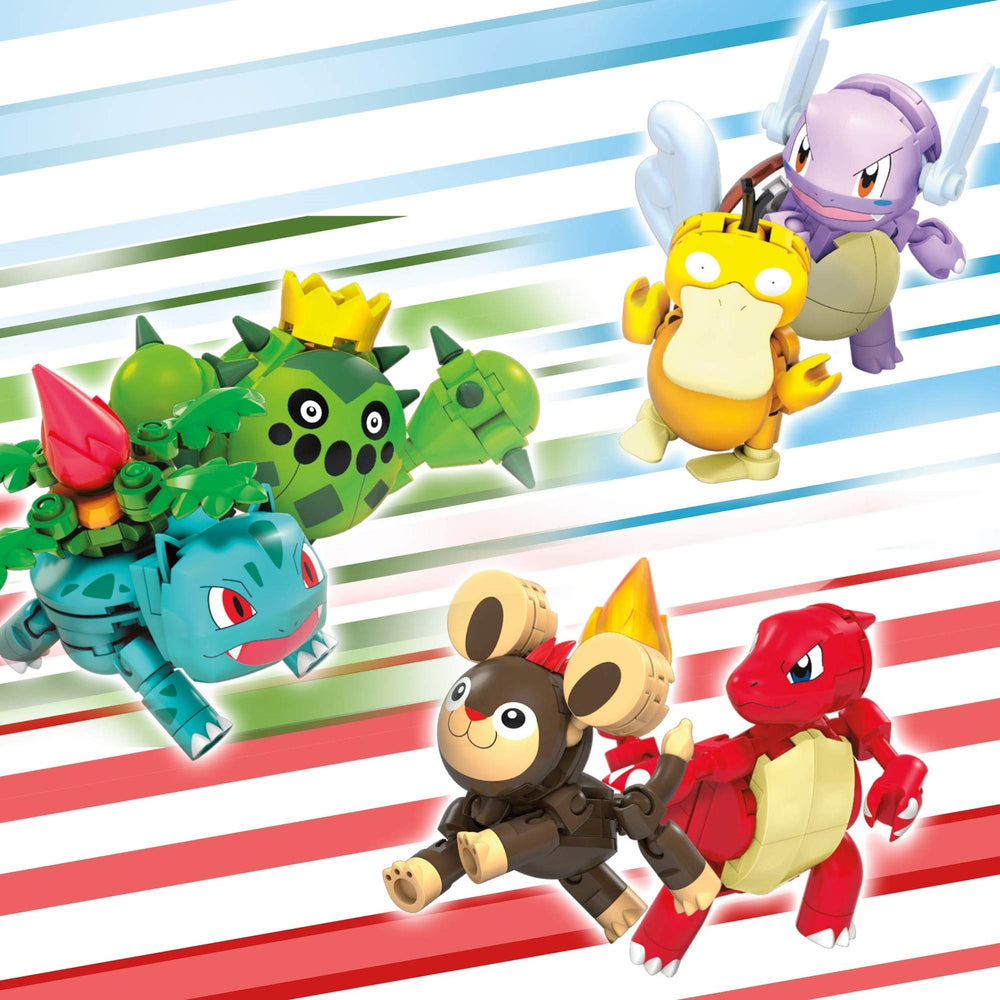 Mattel Mega Pokémon Ivysaur poseable figure ideal for creative build-and-play sessions.