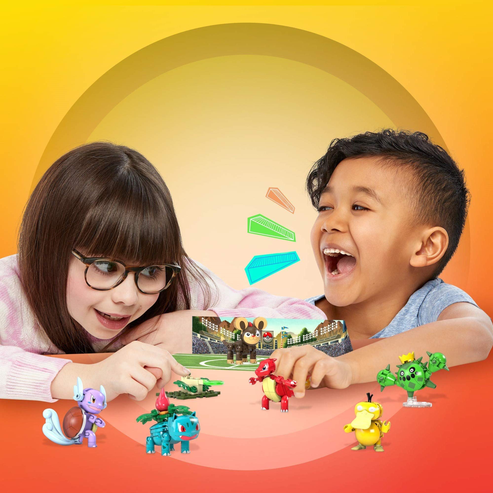 Mattel Mega Pokémon Litleo poseable figure ready for action play and team battles.