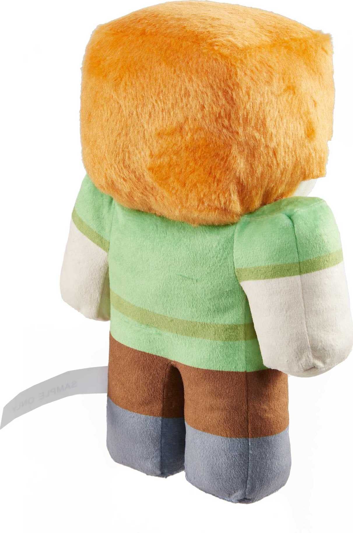 Pixel detailing on Alex plush for collectible appeal