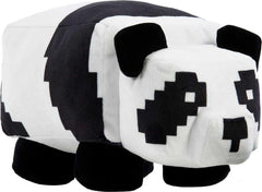Mattel Minecraft Basic Panda Plush front view showcases iconic costume for imaginative play