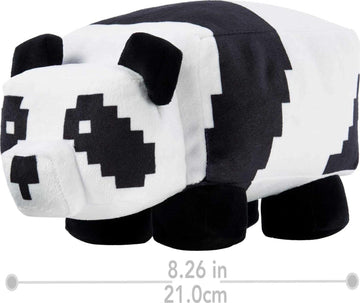 Mattel Minecraft Basic Panda Plush pixelated detail enhances collectibility