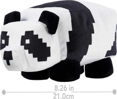 Mattel Minecraft Basic Panda Plush pixelated detail enhances collectibility