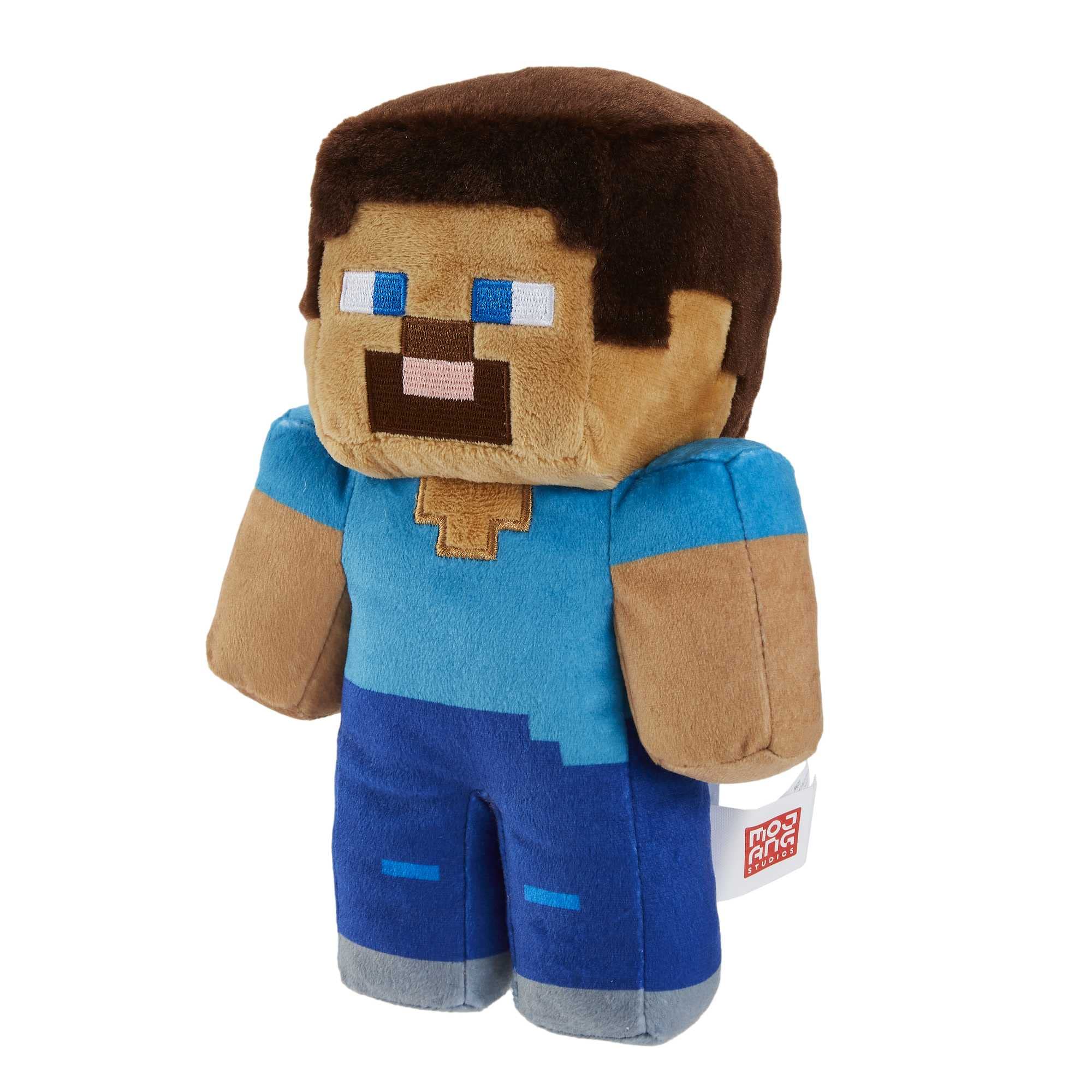 Mattel Minecraft Basic Plush Character featuring pixelated details for collectability.