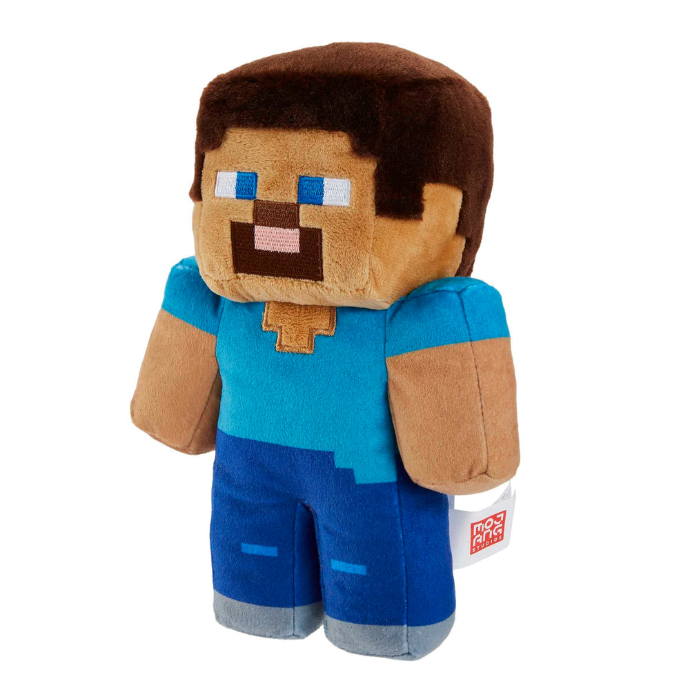 Mattel Minecraft Basic Plush Character featuring pixelated details for collectability.