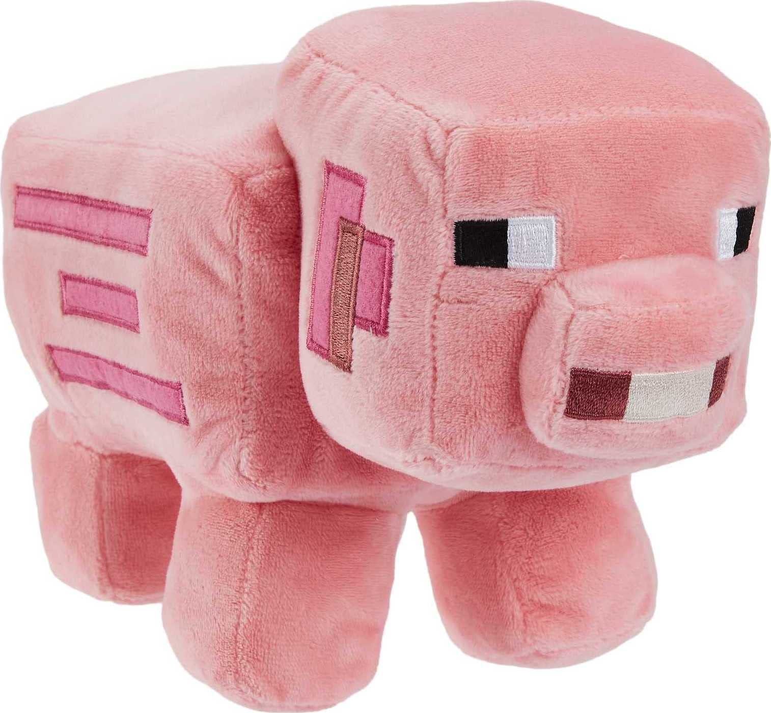 Mattel Minecraft plush showcases iconic costumes for instant character recognition