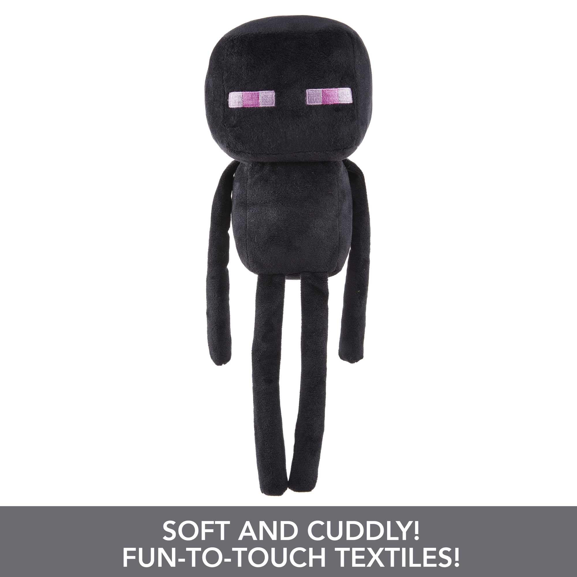 Mattel Minecraft plush uses premium fabrics for soft, durable cuddling.