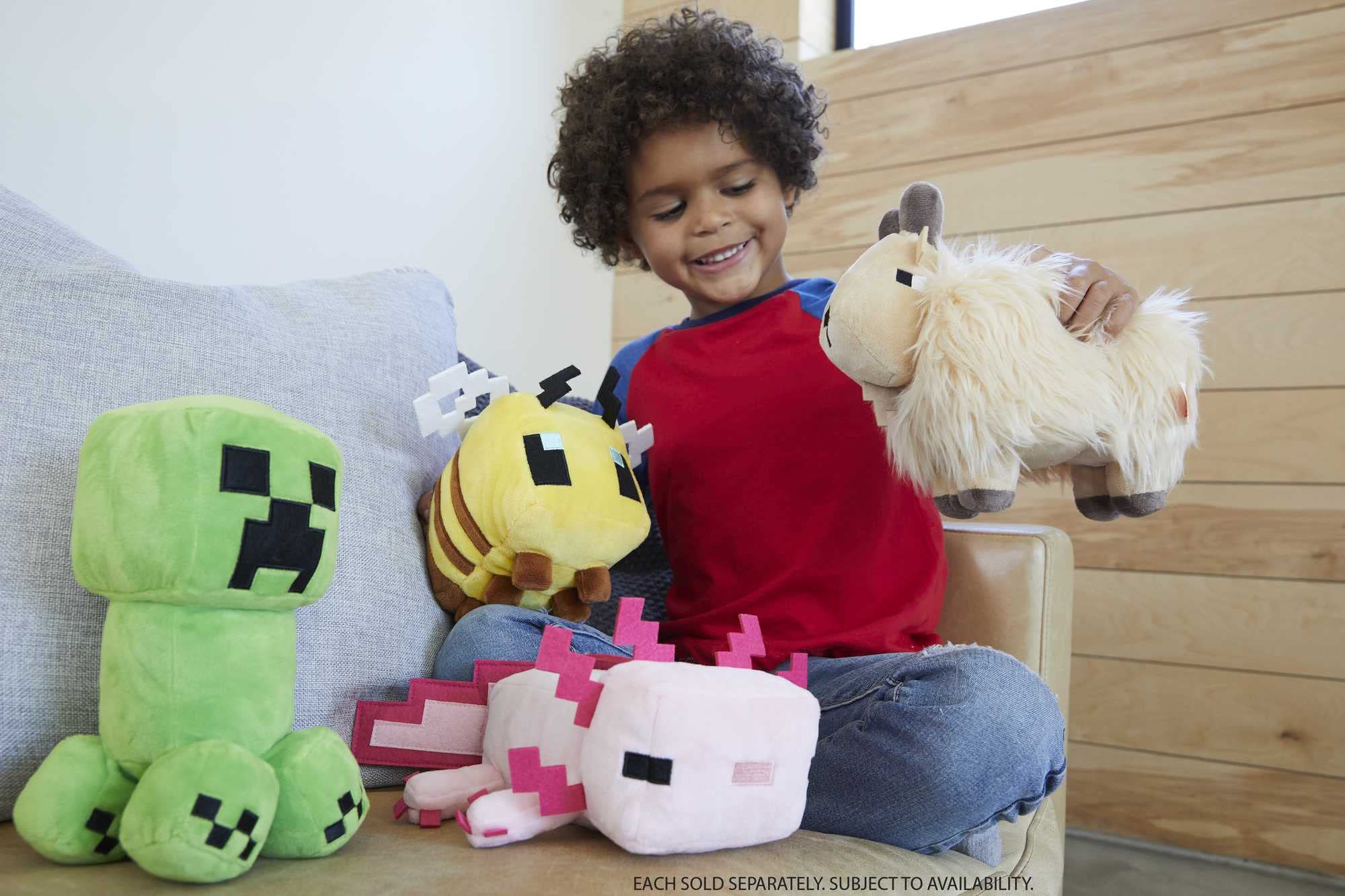 Mattel Minecraft Basic Plush Character with soft textiles for gentle snuggles