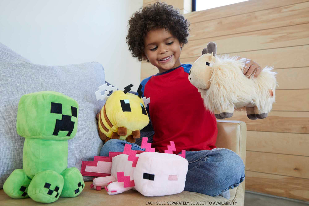 Mattel Minecraft Basic Plush Character with soft textiles for gentle snuggles