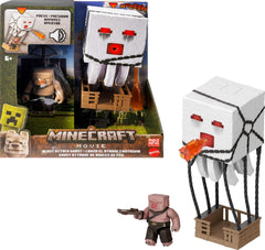 Mattel Minecraft Blast Attack Ghast with lights for immersive play.
