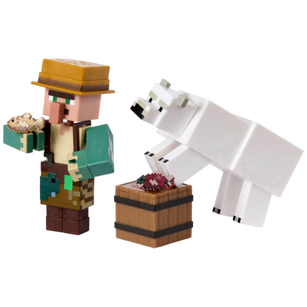 Mattel Minecraft collection display-ready packaging great for shelves