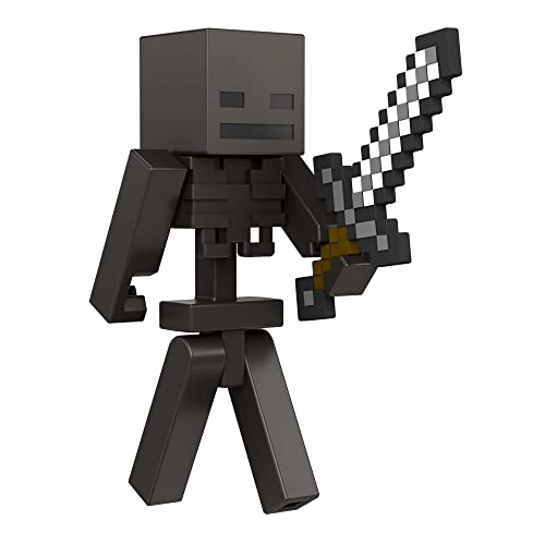 Mattel Craft-A-Block Wither Skeleton figure details showing character traits.