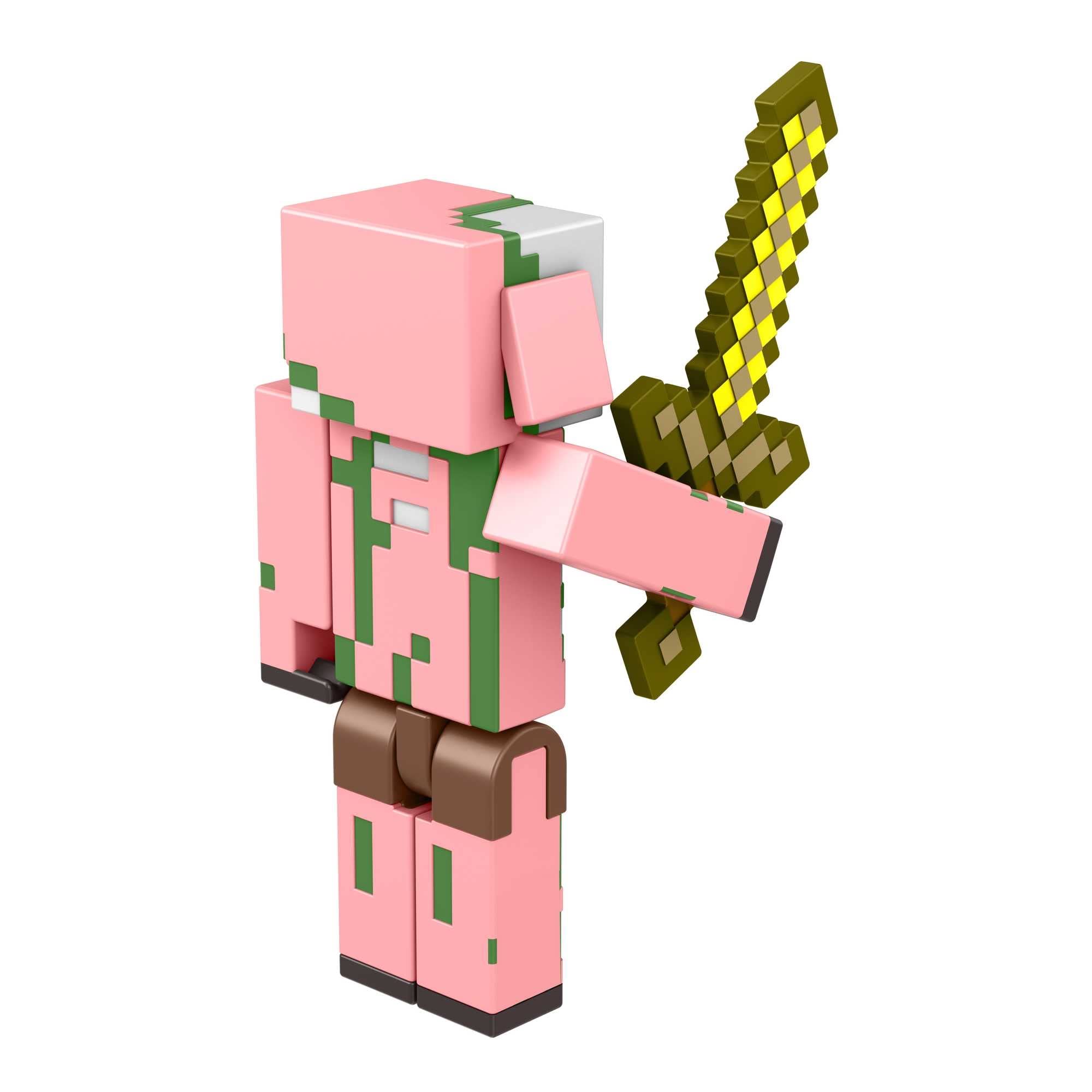 Mattel Minecraft Craft-A-Block Zombie figure, collectible for fans aged 6+.