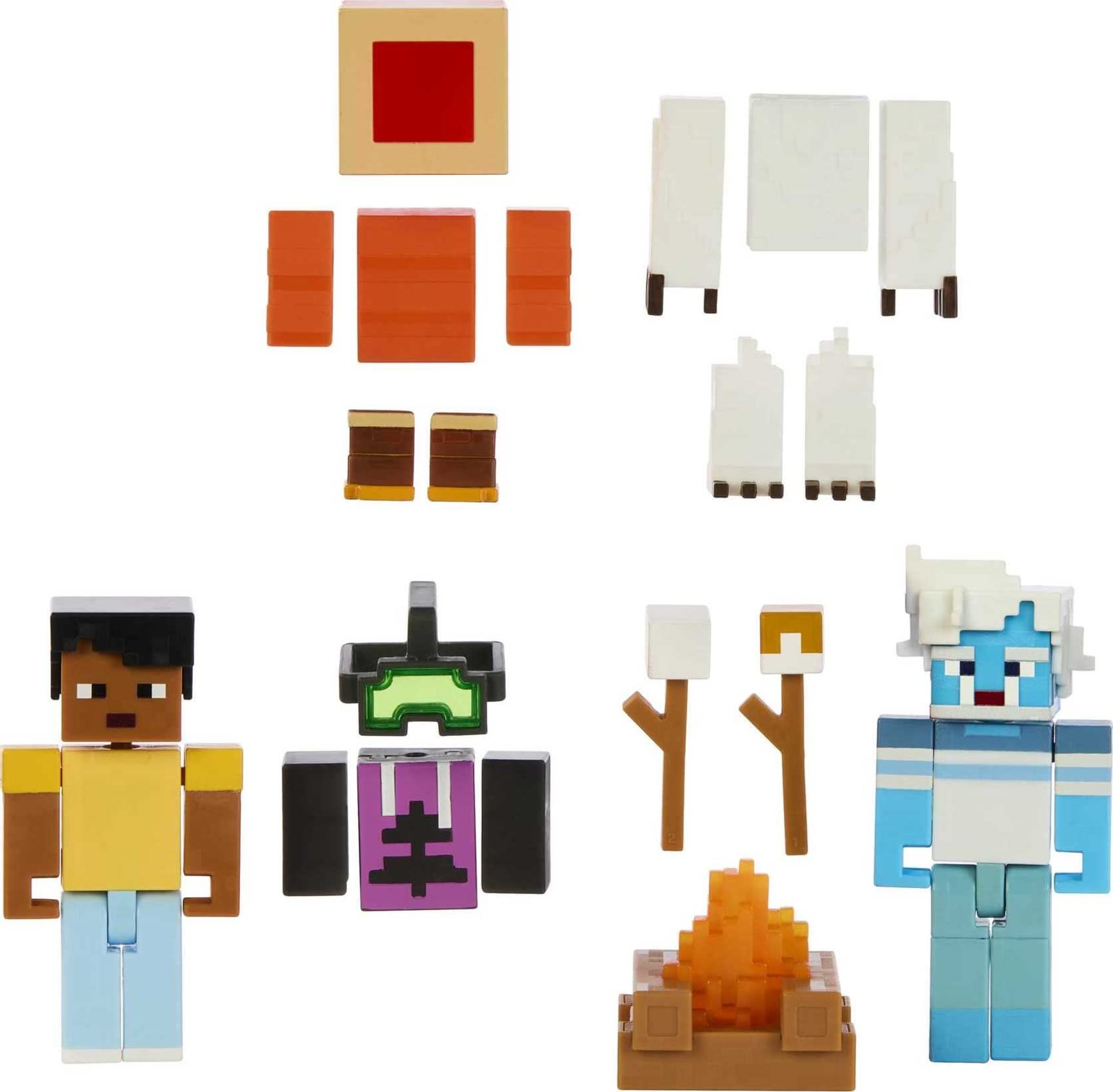 Mattel Minecraft Creator Series Mount Enderwood Yeti Scare Pack figure set for imaginative adventures.