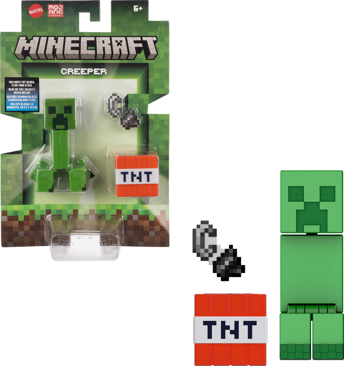 Mattel Minecraft Creeper figure with accessories for imaginative play