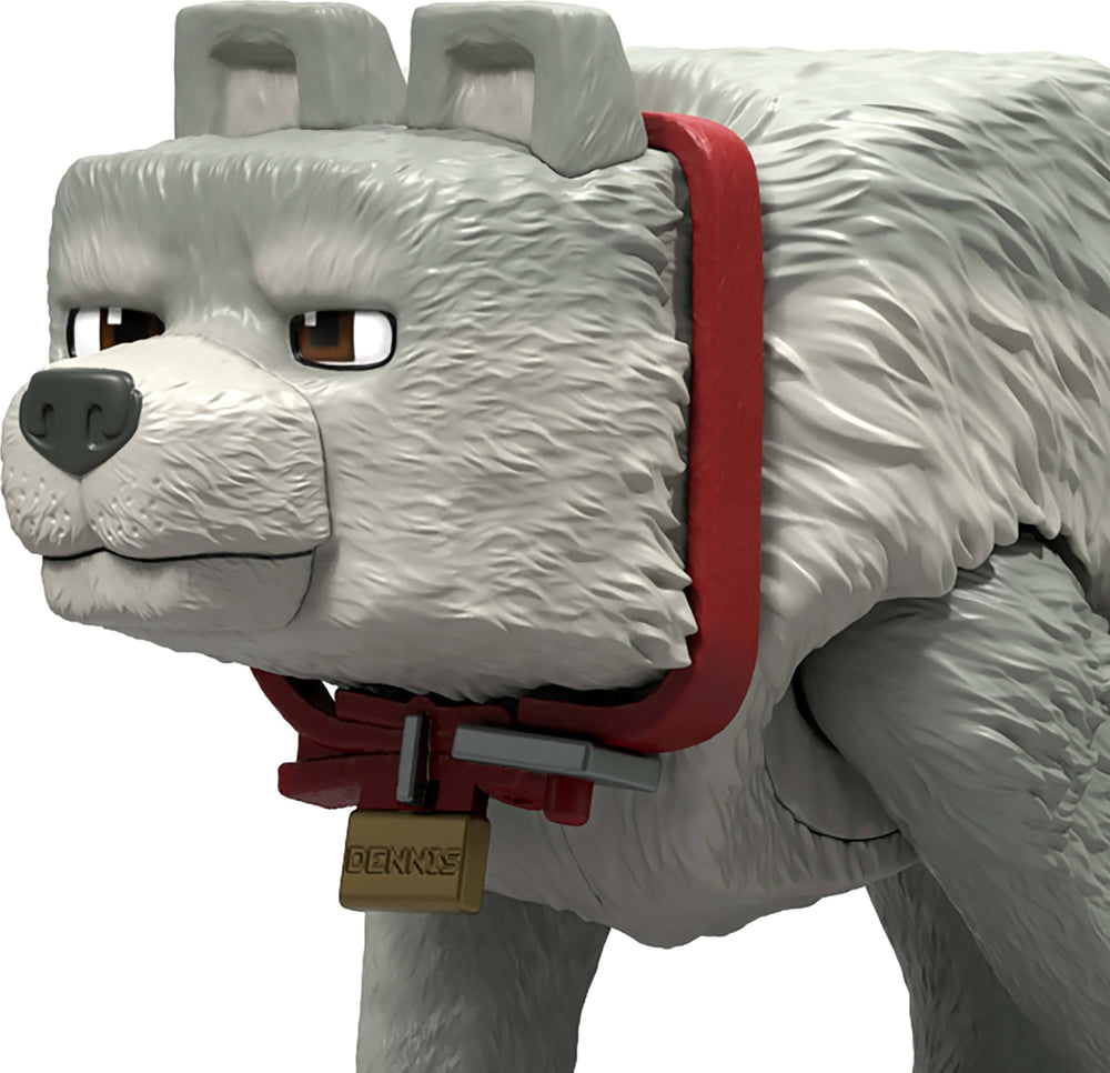 Dennis the Wolf figure packaging and display ready for safe storage