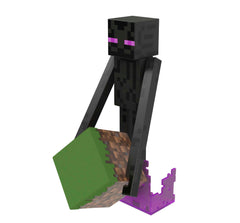 Vivid deco on Mattel Enderman captures the game's style for fans.