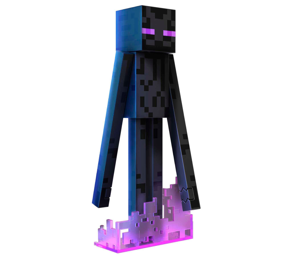 Mattel Minecraft Diamond Enderman figure with pixel-perfect design for display and play.