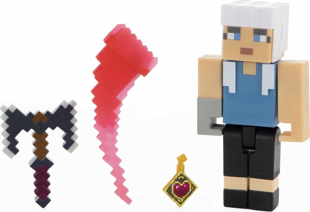 Greta figure in battle pose sparks creative Minecraft adventures.