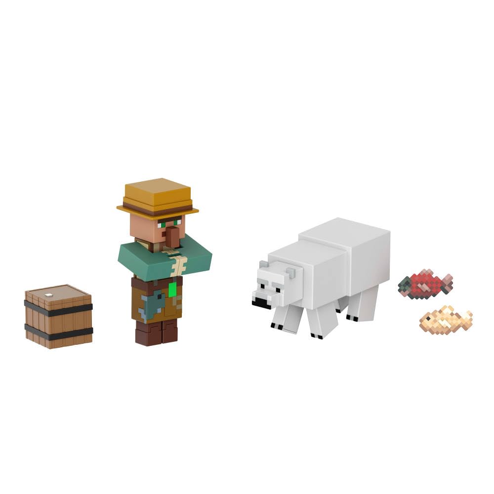 Mattel Minecraft poseable joints allow dynamic action poses