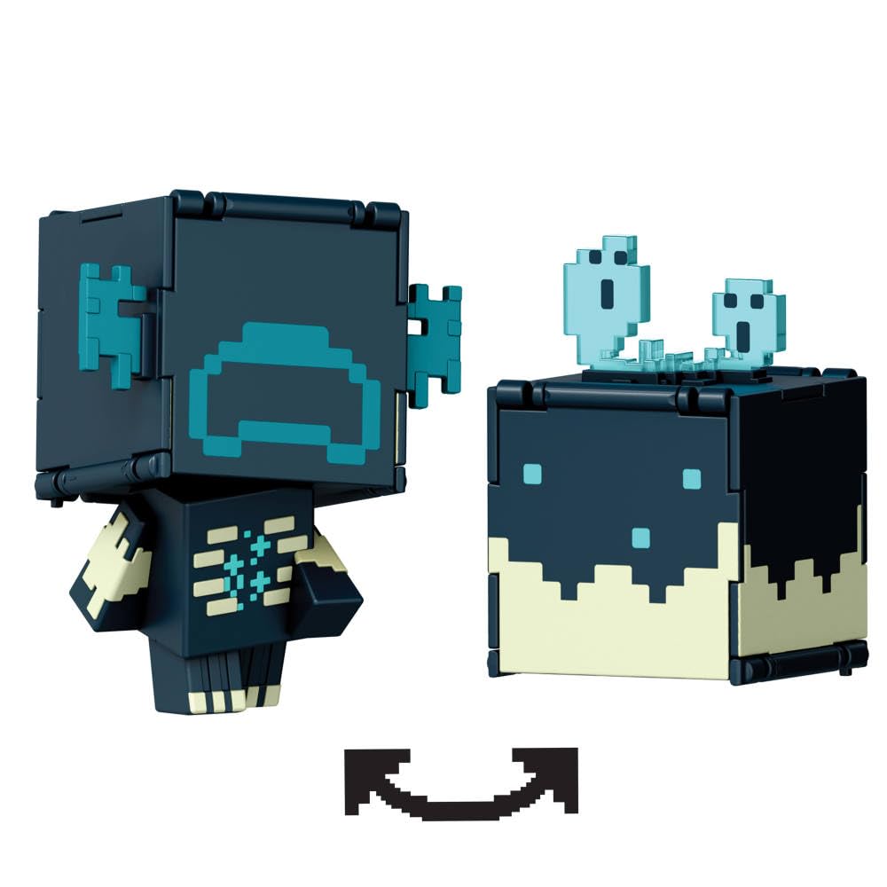 Oversized pixelated heads enhance the Minecraft vibe and make display fun.