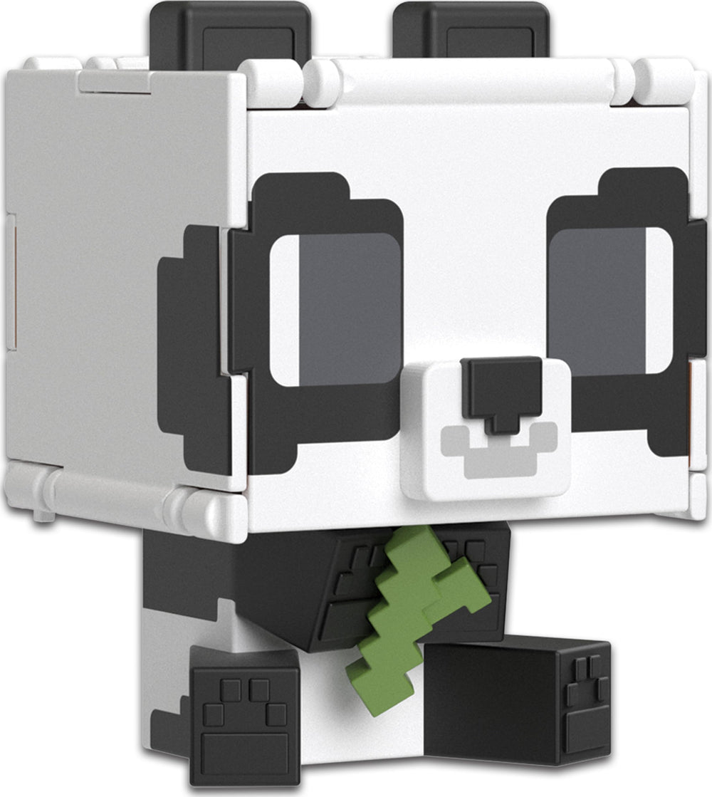 Mattel Minecraft Flippin' Figs head-panel flip enables quick 2-in-1 reveals.